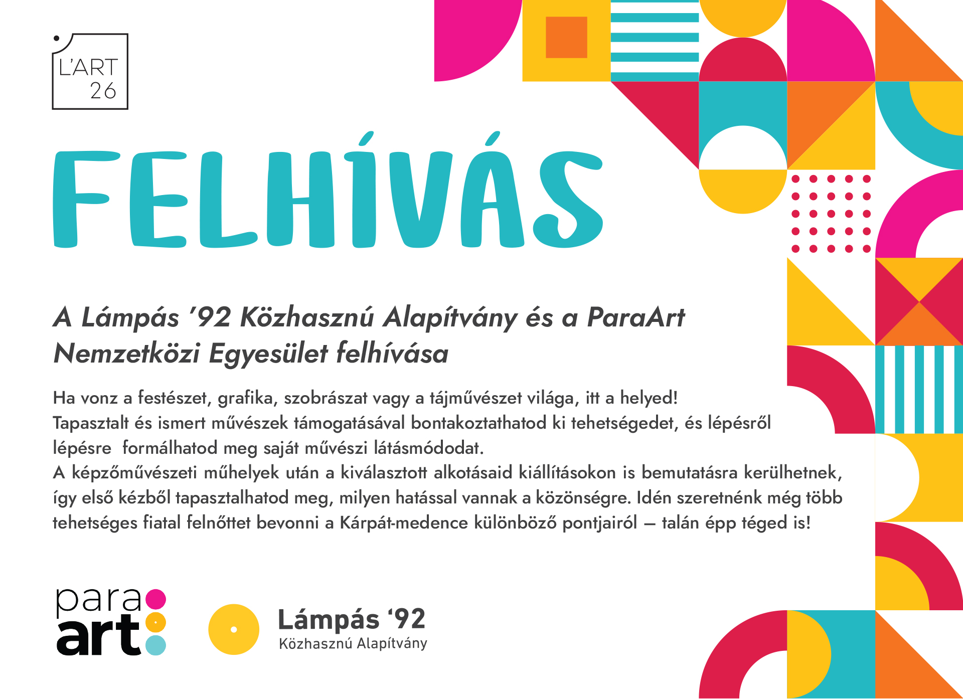 Tehetségkutató felhívás